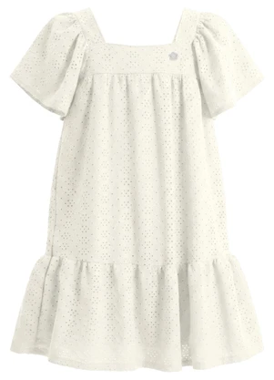 Brandili - Vestido Infantil em Malha Laise Texturizado - BRANDILI