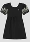 Kely Kety - Vestido Infantil em Malha Rosa - variação: Preto
