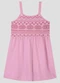 Kely Kety - Vestido em Malha Trabalhada Collor Verde - variação: Rosa