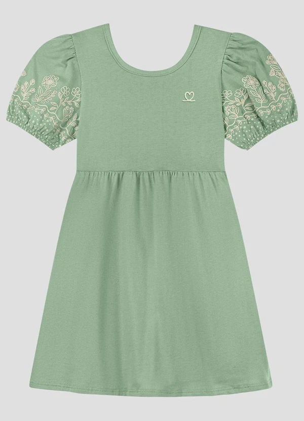 Kely Kety - Vestido Infantil em Malha Verde