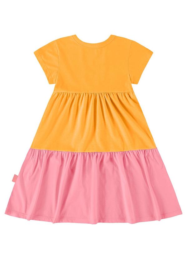 Bee Loop - Vestido Infantil em Meia Malha Amarelo 2