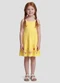 Kely Kety - Vestido Infantil em Meia Malha Amarelo - variação: Amarelo