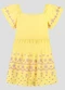 Kely Kety - Vestido Infantil em Meia Malha Rosa - variação: Amarelo
