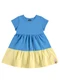 Bee Loop - Vestido Infantil em Meia Malha Azul - variação: Azul