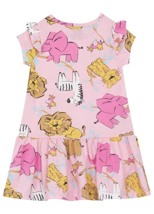 Vestido Infantil em Meia Malha Bee Loop Rosa - BEE LOOP