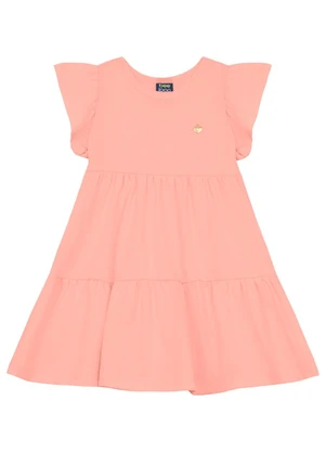 Vestido Infantil em Meia Malha Bee Loop Rosa - BEE LOOP