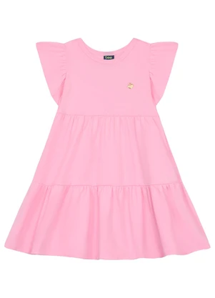 Vestido Infantil em Meia Malha Bee Loop Rosa - BEE LOOP