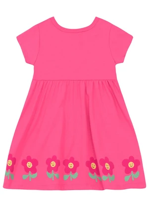 Vestido Infantil em Meia Malha Bee Loop Rosa - BEE LOOP