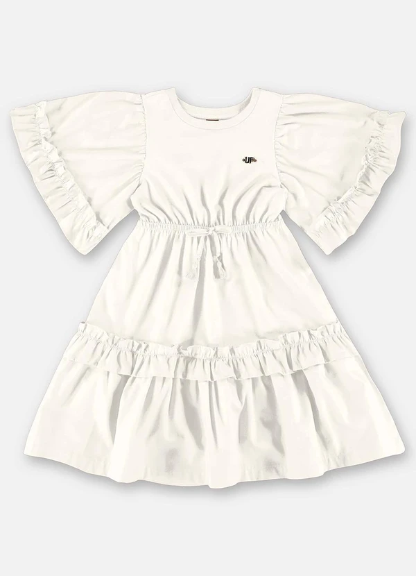 Up Baby - Vestido Infantil em Meia Malha Bege 2