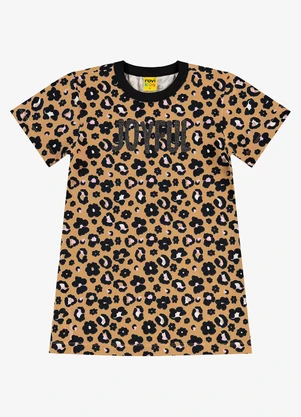 Rovi Kids - Vestido Infantil em Meia Malha Bege - ROVI KIDS