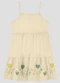 Kely Kety - Vestido Infantil em Meia Malha Amarelo - variação: Bege