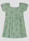 Kely Kety - Vestido Infantil em Meia Malha Estampada Rosa - variação: Verde