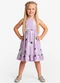 Select - Vestido Infantil em Meia Malha Penteada Vermelho - variação: Roxo