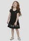 Kely Kety - Vestido Infantil em Meia Malha Verde - variação: Preto
