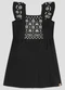 Kely Kety - Vestido Infantil em Meia Malha Bege - variação: Preto