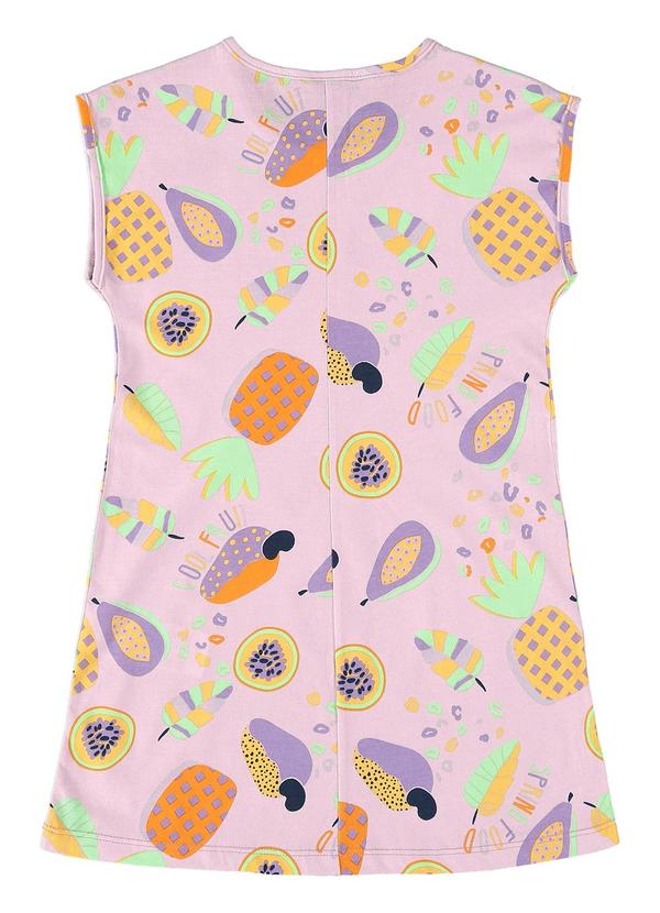 Bee Loop - Vestido Infantil em Meia Malha Roxo 2
