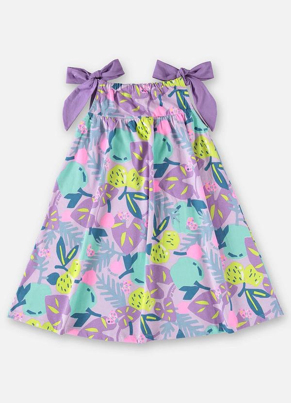 Up Baby - Vestido Infantil em Meia Malha Roxo 1