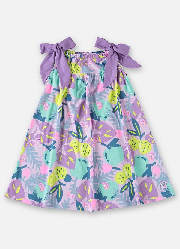 Up Baby - Vestido Infantil em Meia Malha Roxo 3