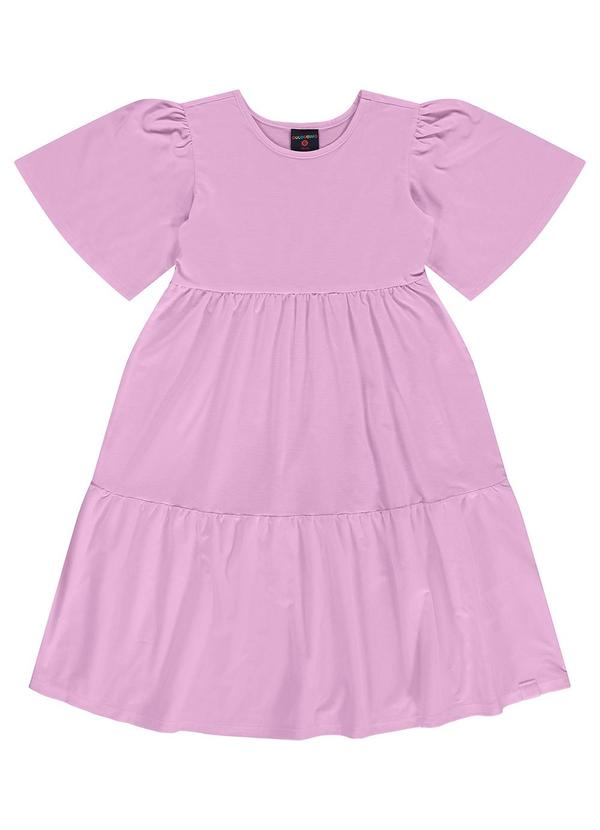 Guloseima - Vestido Infantil em Meia Malha Roxo