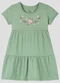 Kely Kety - Vestido Infantil em Meia Malha Rosa - variação: Verde