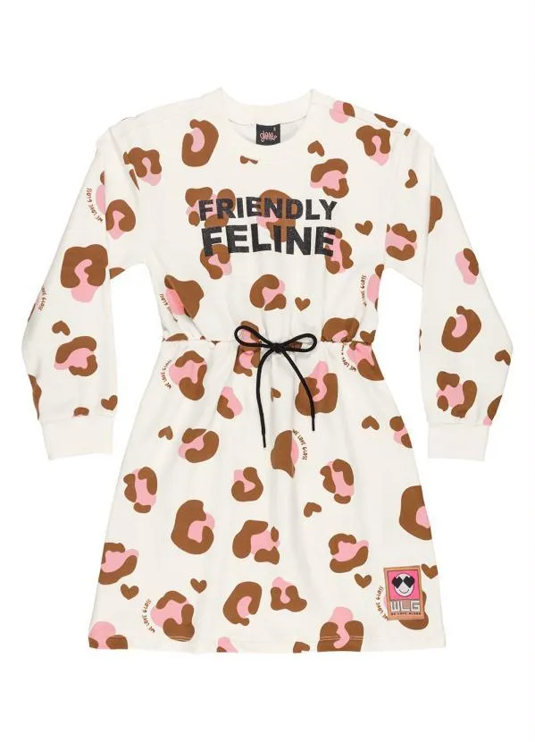 Gloss - Vestido Infantil em Molecotton Bege 2