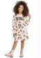 Gloss - Vestido Infantil em Molecotton Marrom - variação: Bege