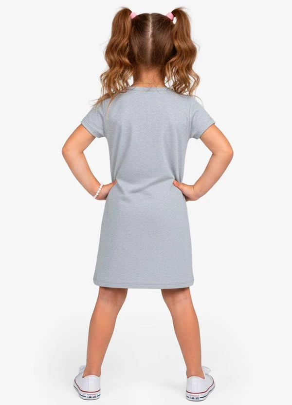Select - Vestido Infantil em Molecotton Cinza 2