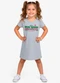 Select - Vestido Infantil em Molecotton Cinza - variação: Cinza