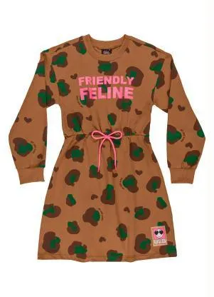 Gloss - Vestido Infantil em Molecotton Marrom - GLOSS
