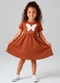 Select - Vestido Infantil em Molecotton Bege - variação: Marrom