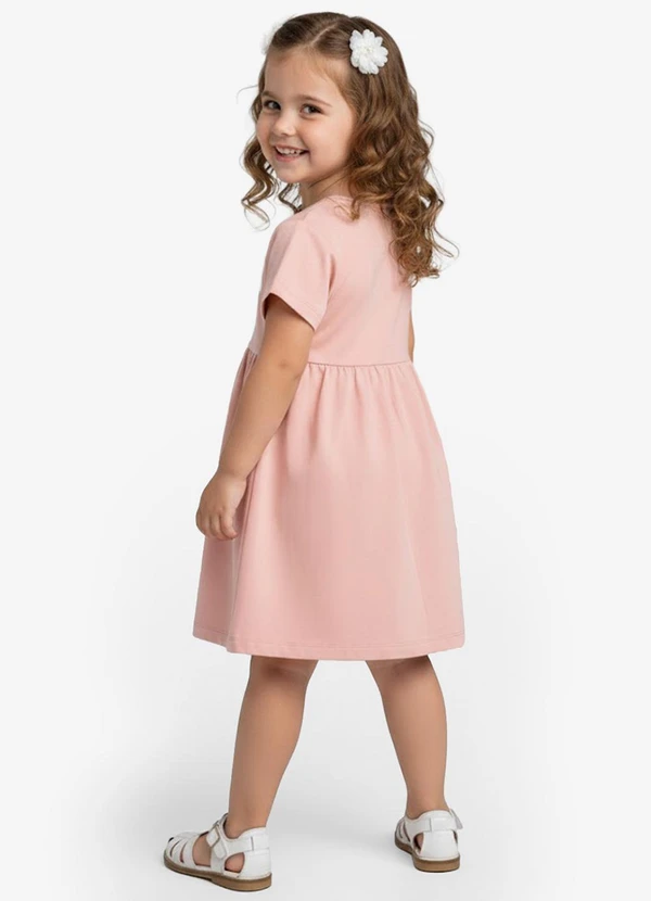 Select - Vestido Infantil em Molecotton Rosa 2