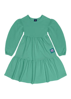 Guloseima - Vestido Infantil em Molecotton Verde - GULOSEIMA