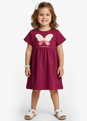 Select - Vestido Infantil em Molecotton Vermelho - SELECT