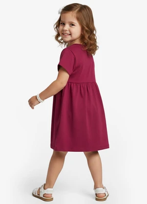 Select - Vestido Infantil em Molecotton Vermelho - SELECT