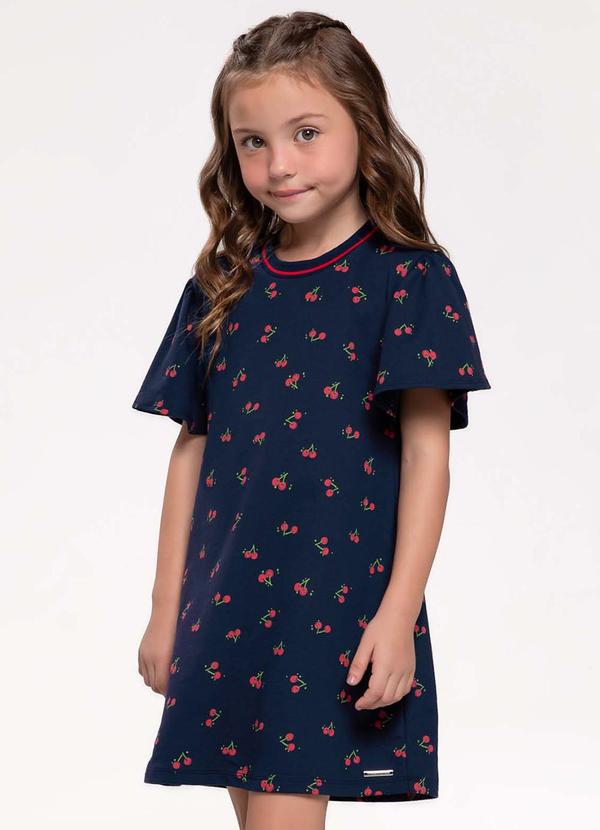 Trick Nick - Vestido Infantil em Moletinho Azul