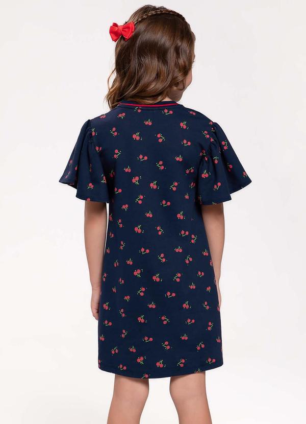 Trick Nick - Vestido Infantil em Moletinho Azul 2