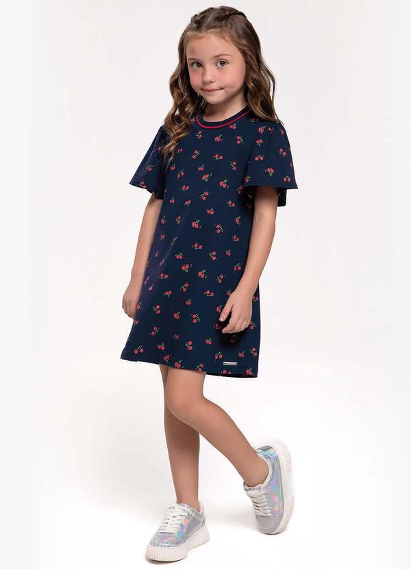 Trick Nick - Vestido Infantil em Moletinho Azul 3