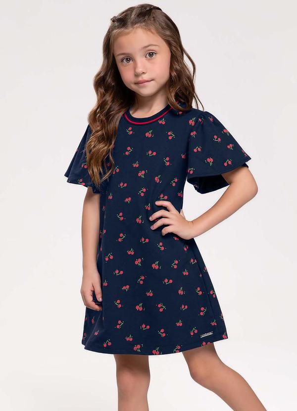 Trick Nick - Vestido Infantil em Moletinho Azul 4