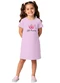 Select - Vestido Infantil em Moletinho Maquenetado Verde - variação: Rosa