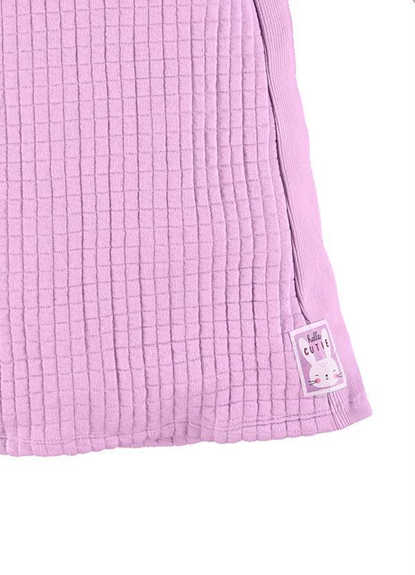 Up Baby - Vestido Infantil em Moletom Roxo 2