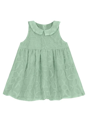 Trick Nick - Vestido Infantil em Poly e Viscose Verde - TRICK NICK