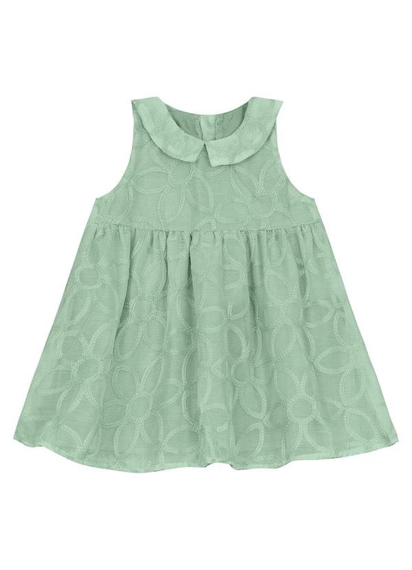 Trick Nick - Vestido Infantil em Poly e Viscose Verde