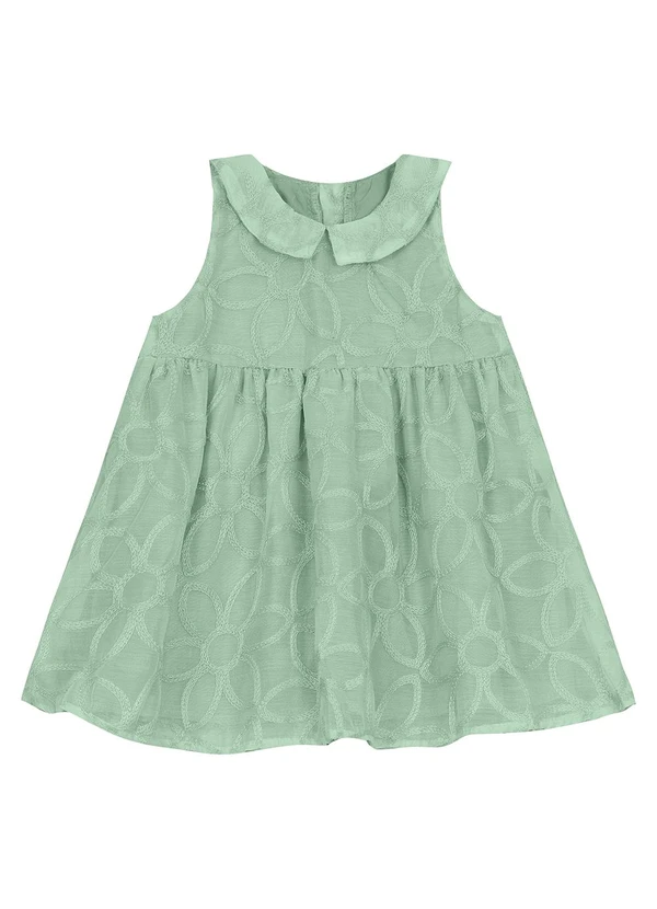 Trick Nick - Vestido Infantil em Poly e Viscose Verde 1