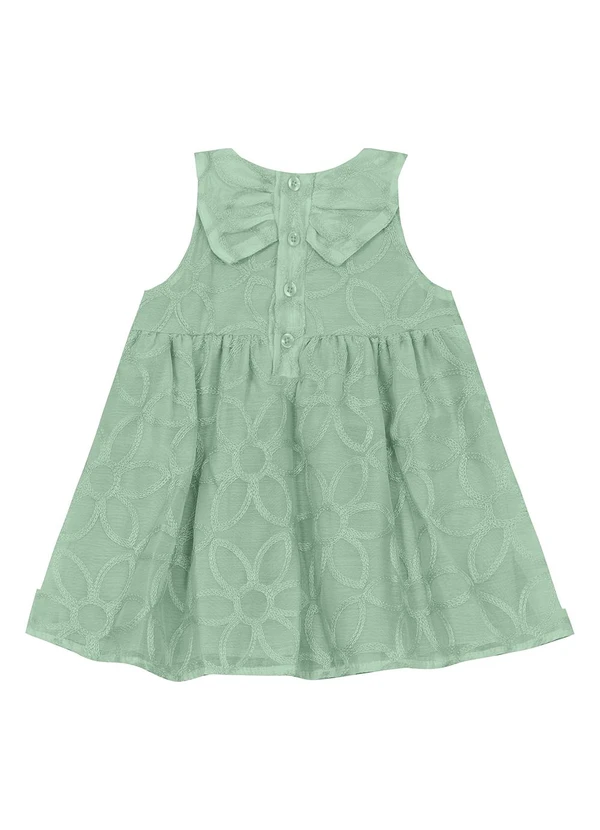 Trick Nick - Vestido Infantil em Poly e Viscose Verde 2