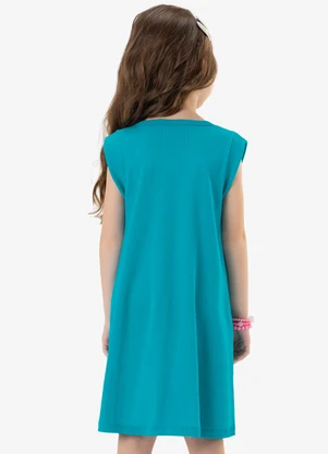Rovi Kids - Vestido Infantil em Ribana Azul - ROVI KIDS