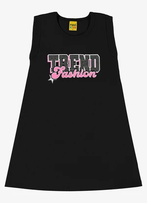 Rovi Kids - Vestido Infantil em Ribana Preto - ROVI KIDS