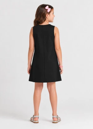 Rovi Kids - Vestido Infantil em Ribana Preto - ROVI KIDS