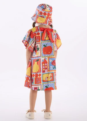 Três e Já - Vestido Infantil em Viscolinho Branco - TRÊS E JÁ