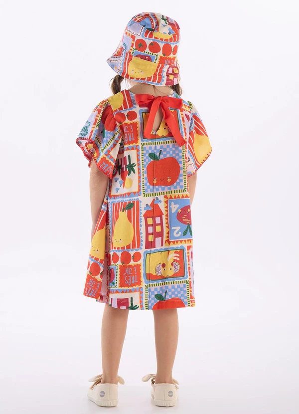 Três e Já - Vestido Infantil em Viscolinho Branco 2