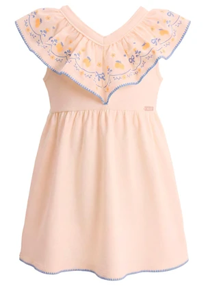 Mundi - Vestido Infantil Estampa Floral com Bordado - MUNDI